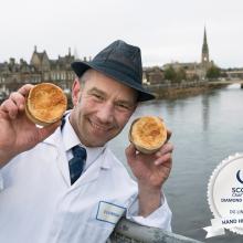 Beaton Lindsay, DG Lindsay & Son, Perth winner of the Diamond Award for the best butcher's hand held steak pie in Scotland 2018