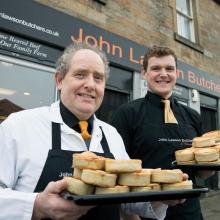 Award winning pies from John Lawson, Uphall