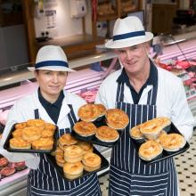 Gold award winning Bridies and Steak Pies from Kenneth Allan at HW Irvine, Blairgowrie