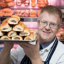 Gold award winning Sausage Rolls from McCafferty Butchers, Forth