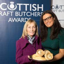 Margaret Ann McGuigan meets Judith Ralston as she submitted her products at the SCB Savoury Pastry Awards