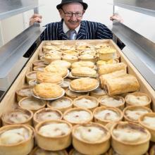Gold award winning pies from James Chapman Butchers, Wishaw 
