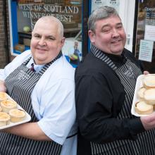 Award winning pies from Ross Neilson Butchers, Balornock, Glasgow